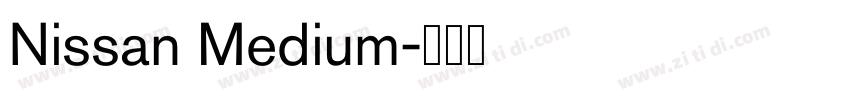 Nissan Medium字体转换